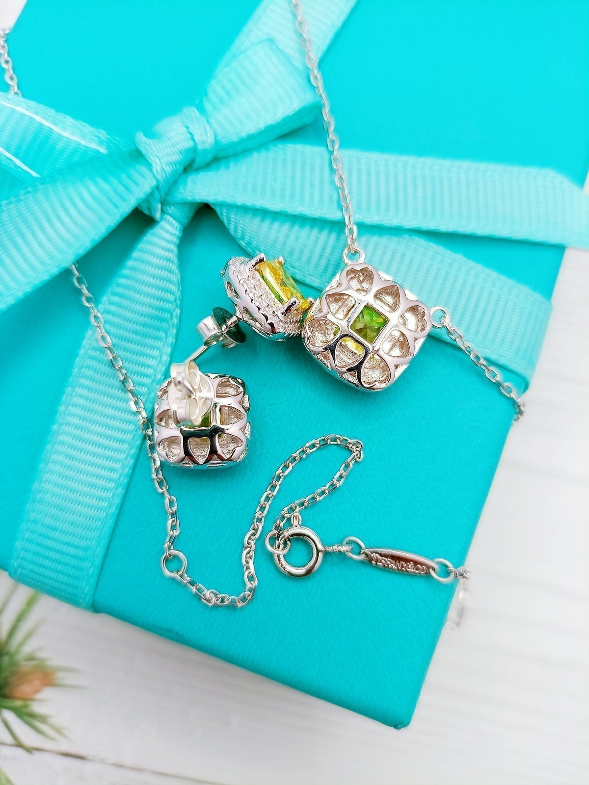 [Renovia Jewelry]SPARKLERS CITRINE GEMSTONE PENDANT NECKLACE STERLING SILVER