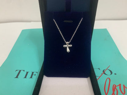 [Renovia Jewelry]CROSS PENDANT MINI BARE CROSS NECKLACE
