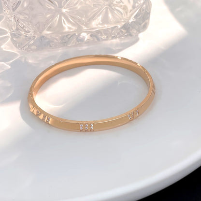 [Renovia Jewelry]ATLAS BRACELET 6MM DIAMOND PINK GOLD