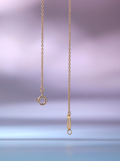 [Renovia Jewelry]BIG SMILE PEDANT PINK DIAMOND NECKLACE