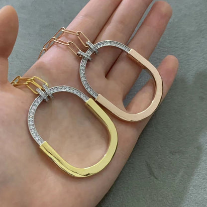 [Renovia Jewelry]LOCK DIAMOND NECKLACE