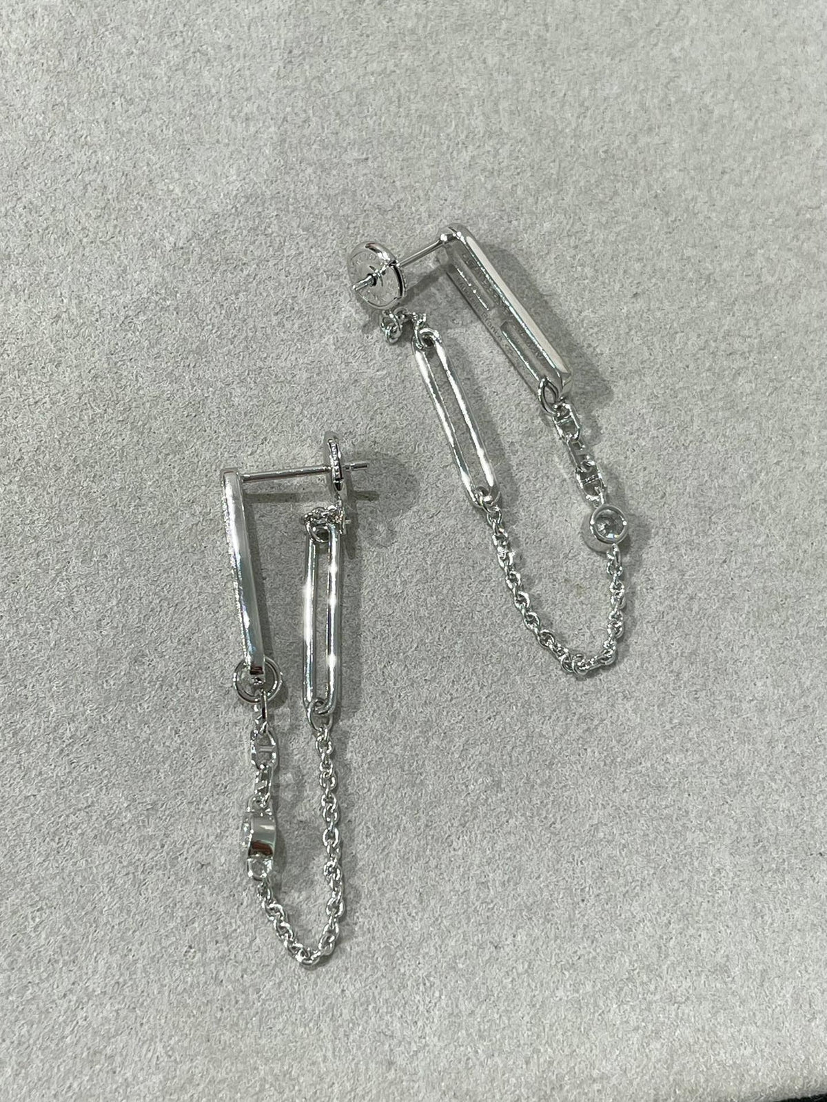 [Renovia Jewelry]CHAINE CHAOS DIAMOND DROP EARRINGS