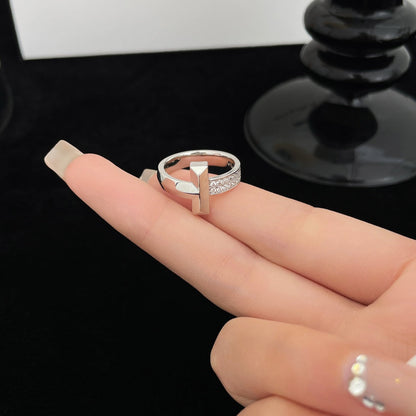 [Renovia Jewelry]T WIDE DIAMOND RING