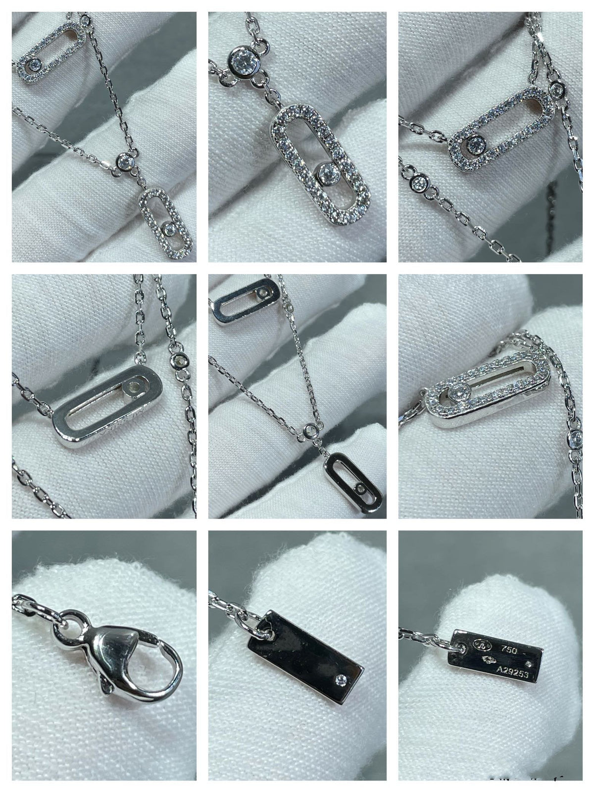 [Renovia Jewelry]MOVE 2 ROW DIAMOND NECKLACE