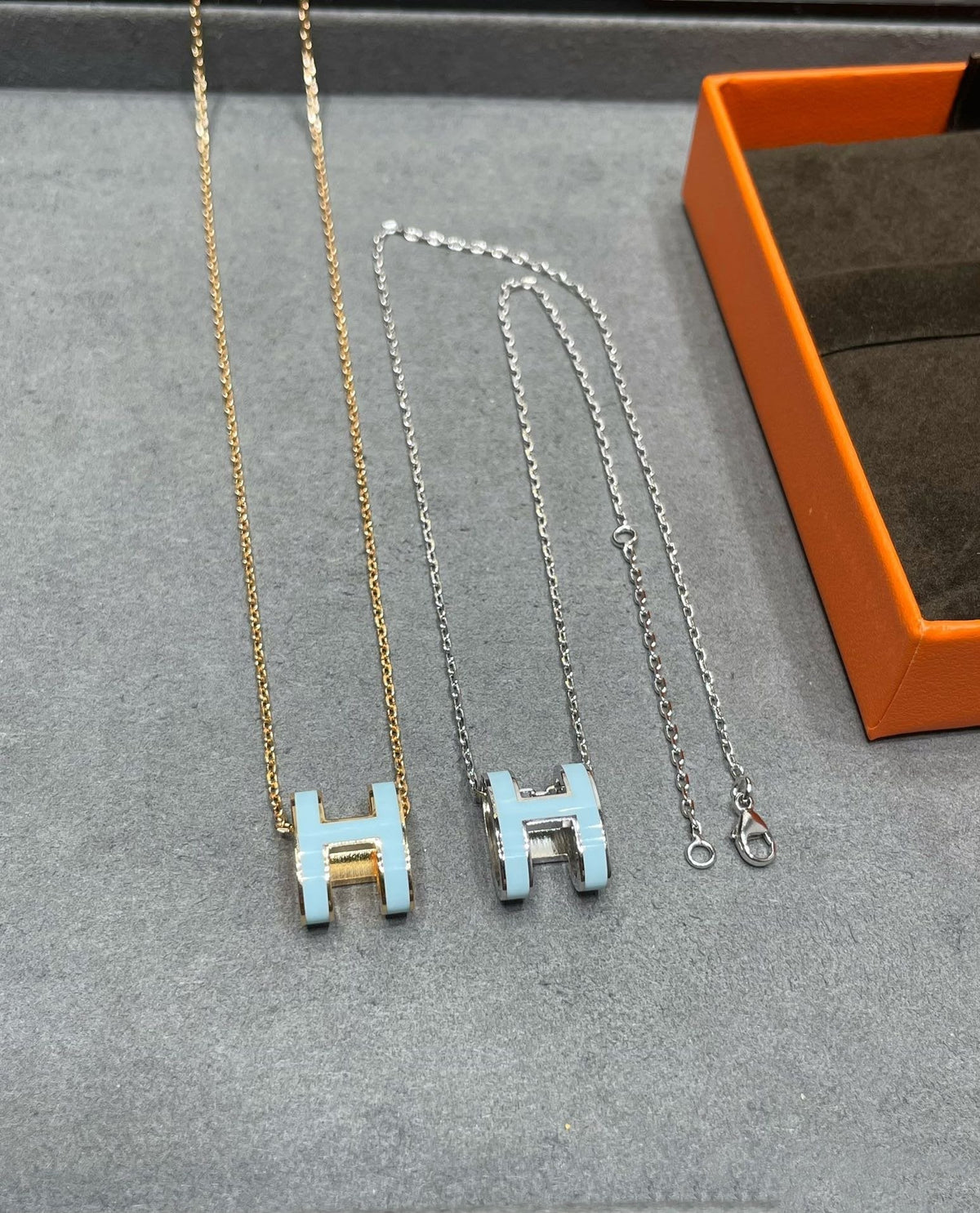 [Renovia Jewelry]POP H SKY BLUE NECKLACE