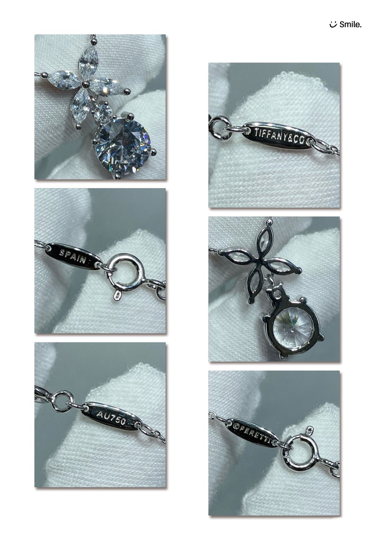 [Renovia Jewelry]VICTORIA PENDANT SILVER DIAMOND NECKLACE