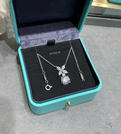 [Renovia Jewelry]VICTORIA PENDANT SILVER DIAMOND NECKLACE