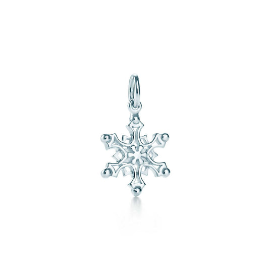 [Renovia Jewelry]STERLING SILVER SNOWFLAKE PENDANT NECKLACE