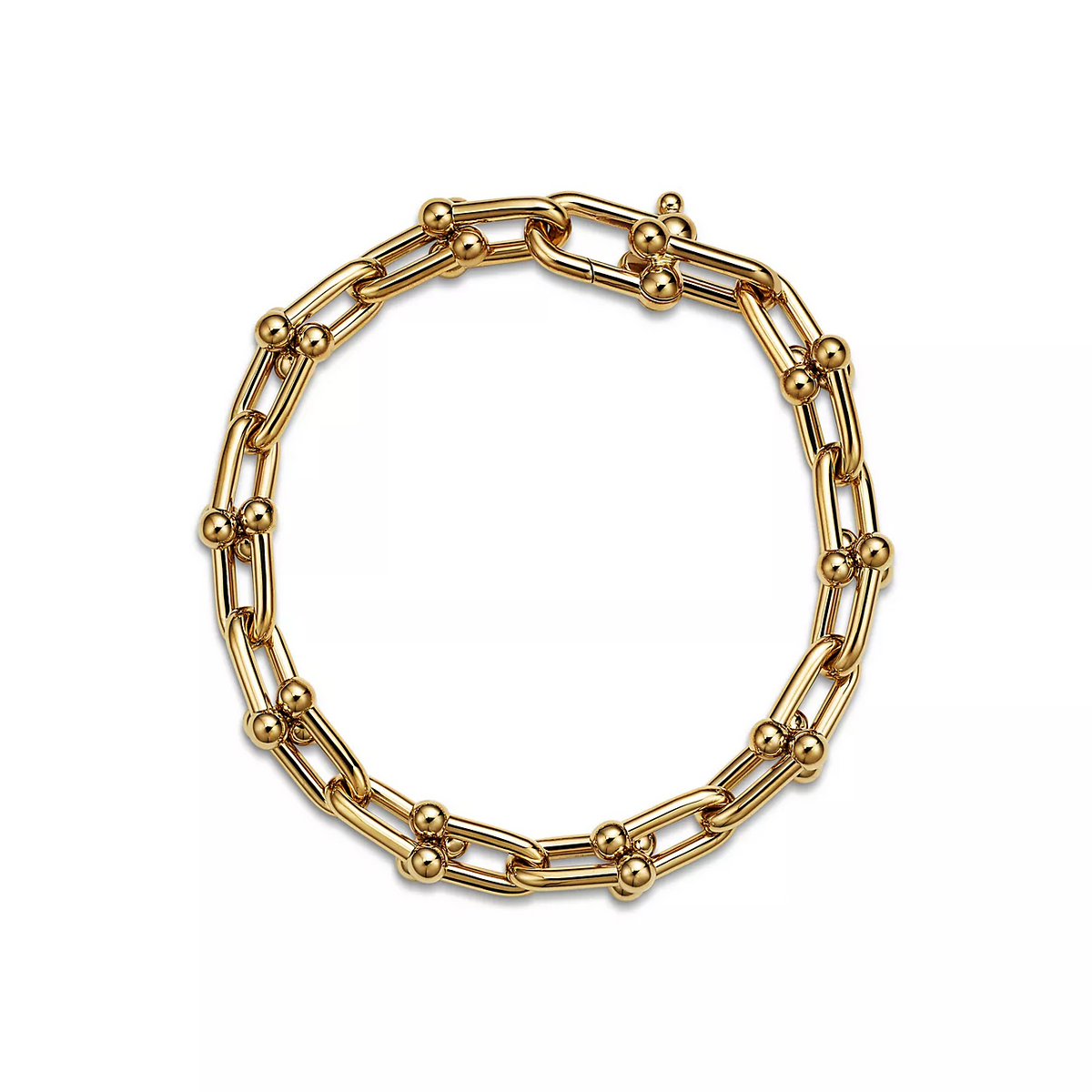 [Renovia Jewelry]HARDWEAR MEDIUM LINK 20 MOTIF GOLD BRACELET