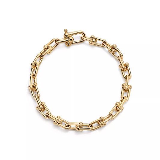 [Renovia Jewelry]HARDWEAR SMALL LINK 26 MOTIF GOLD BRACELET