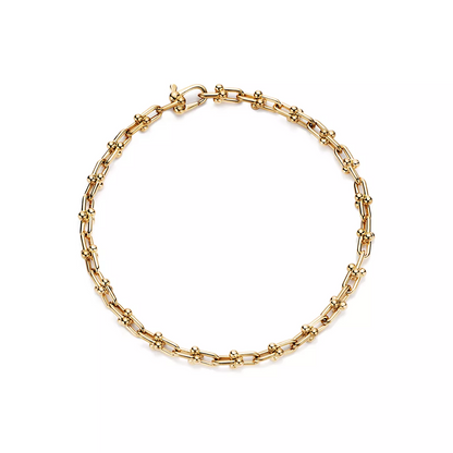 [Renovia Jewelry]HARDWEAR MICRO LINK 44 MOTIF GOLD BRACELET