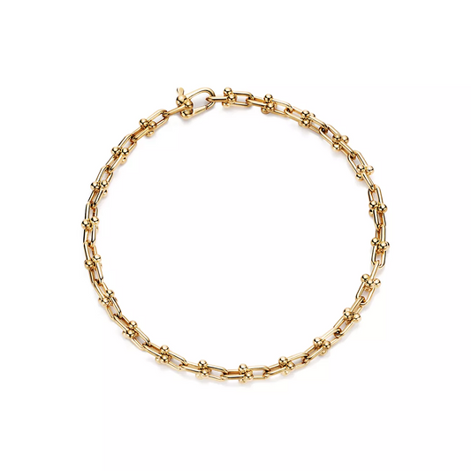 [Renovia Jewelry]HARDWEAR MICRO LINK 44 MOTIF GOLD BRACELET