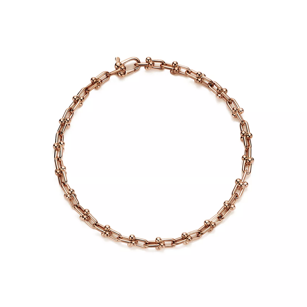 [Renovia Jewelry]HARDWEAR MICRO LINK 44 MOTIF PINK GOLD BRACELET