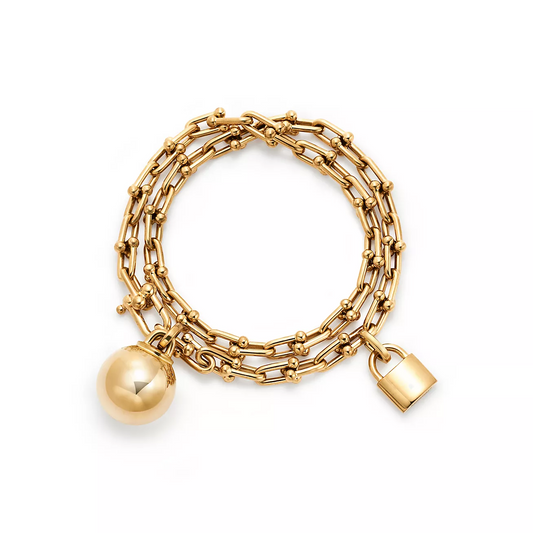 [Renovia Jewelry]HARDWEAR SMALL WRAP GOLD BRACELET