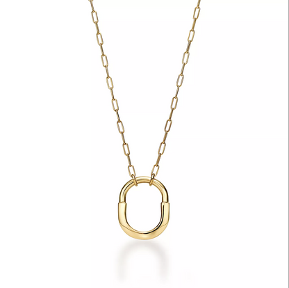 [Renovia Jewelry]LOCK NECKLACE GOLD