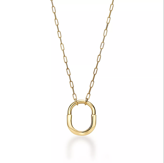 [Renovia Jewelry]LOCK NECKLACE GOLD