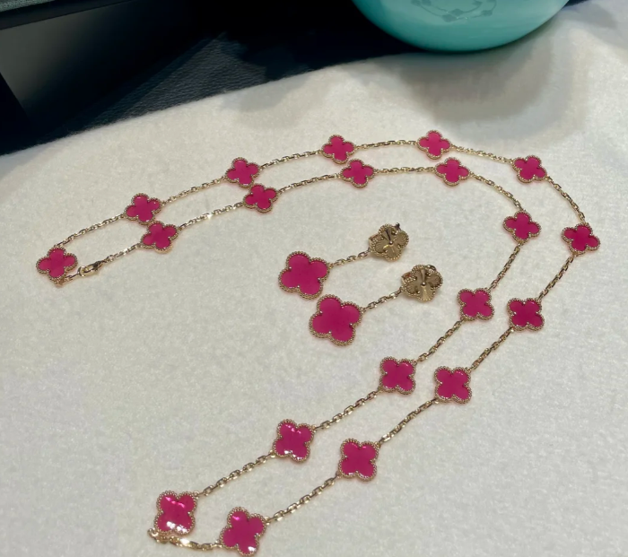 [Renovia Jewelry] 26 NEW PINK BUBBLE ENAMEL SET
