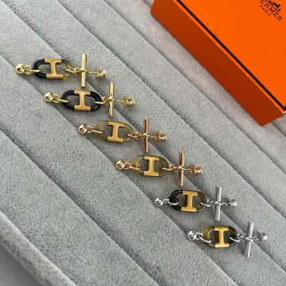 [Renovia Jewelry]H PIG NOSE EARRINGS
