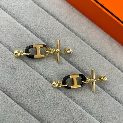 [Renovia Jewelry]H PIG NOSE EARRINGS