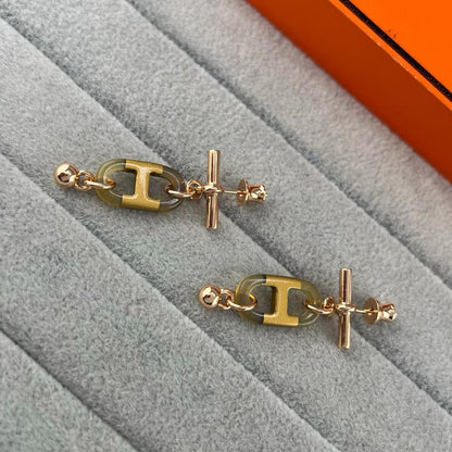 [Renovia Jewelry]H PIG NOSE EARRINGS