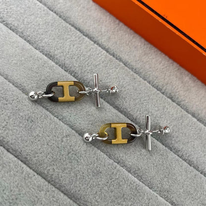 [Renovia Jewelry]H PIG NOSE EARRINGS