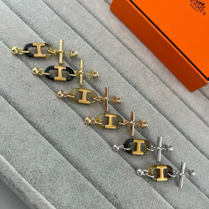 [Renovia Jewelry]H PIG NOSE EARRINGS