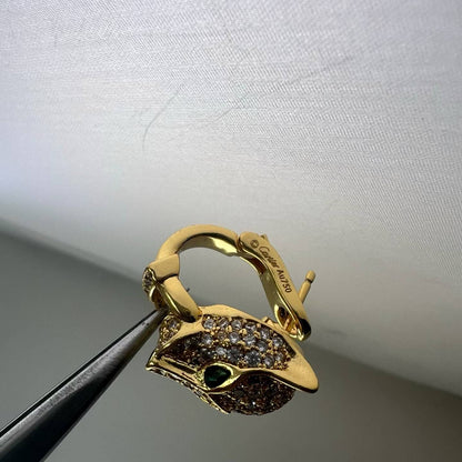 [Renovia Jewelry]FULL PAVE LEOPARD HEAD EAR CUFFS