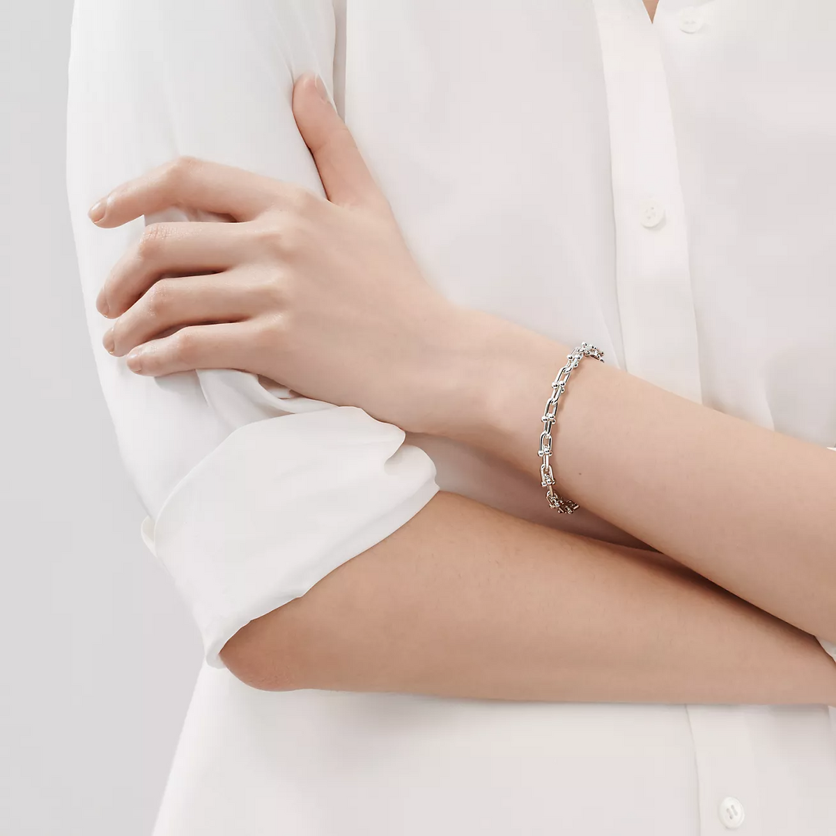 [Renovia Jewelry]HARDWEAR SMALL LINK 26 MOTIF SILVER BRACELET