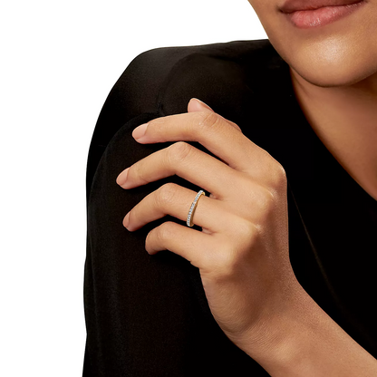 [Renovia Jewelry]LOCK RING GOLD DIAMOND PAVED