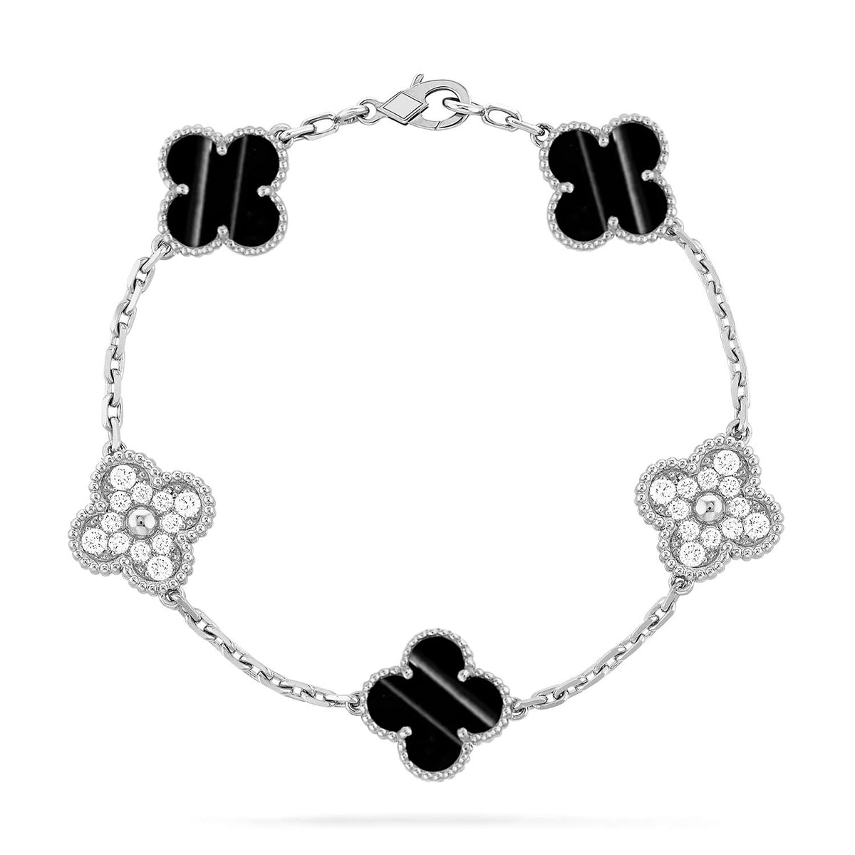 [Renovia Jewelry] CLOVER 5 MOTIF PULSAR STONE BRACELET COLLECTION