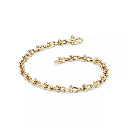 [Renovia Jewelry]HARDWEAR MICRO LINK 44 MOTIF GOLD BRACELET