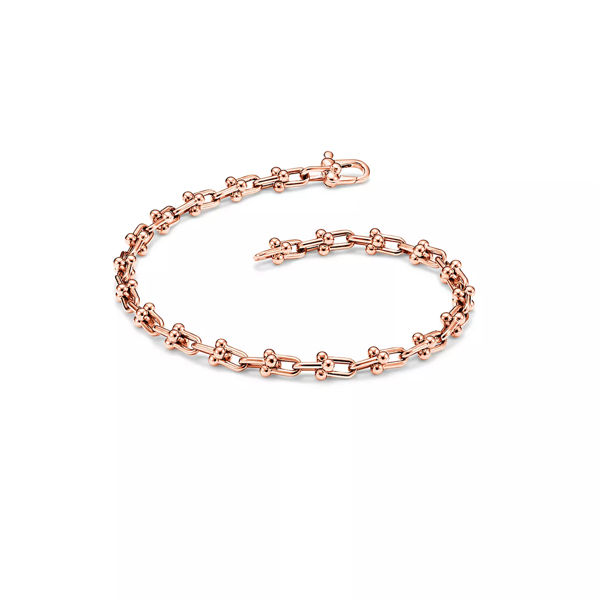[Renovia Jewelry]HARDWEAR MICRO LINK 44 MOTIF PINK GOLD BRACELET