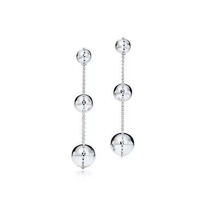[Renovia Jewelry]TRIPLE DROP SILVER EARRINGS