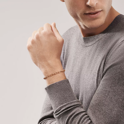 [Renovia Jewelry]HARDWEAR SMALL LINK 26 MOTIF PINK GOLD BRACELET