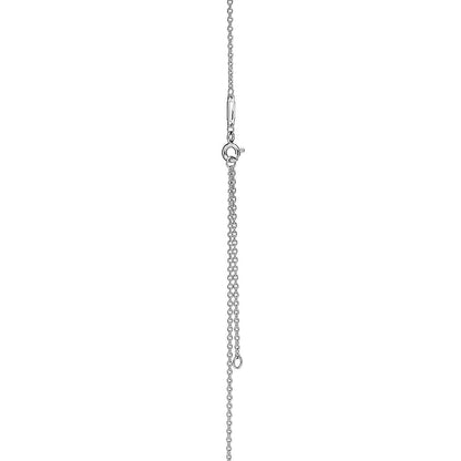 [Renovia Jewelry]KNOT PENDANT SILVER DIAMOND NECKLACE