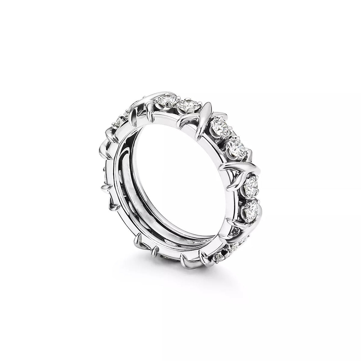 [Renovia Jewelry]SIXTEEN STONE SILVER RING