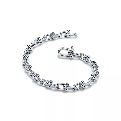 [Renovia Jewelry]HARDWEAR SMALL LINK 26 MOTIF SILVER BRACELET