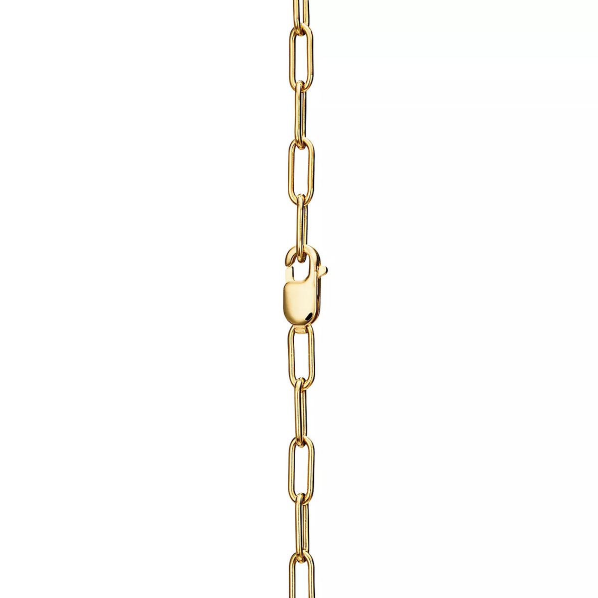 [Renovia Jewelry]LOCK NECKLACE MEDIUM PENDANT GOLD PAVED DIAMONDS