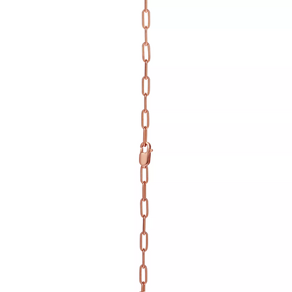 [Renovia Jewelry]LOCK MEDIUM PENDANT PINK DIAMOND PINK GOLD NECKLACE