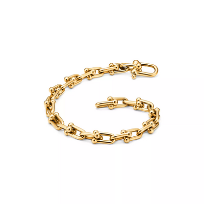 [Renovia Jewelry]HARDWEAR SMALL LINK 26 MOTIF GOLD BRACELET