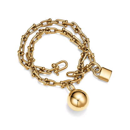 [Renovia Jewelry]HARDWEAR SMALL WRAP GOLD BRACELET