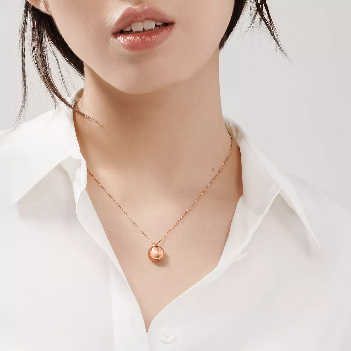 [Renovia Jewelry]BALL PENDANT 12.75MM NECKLACE