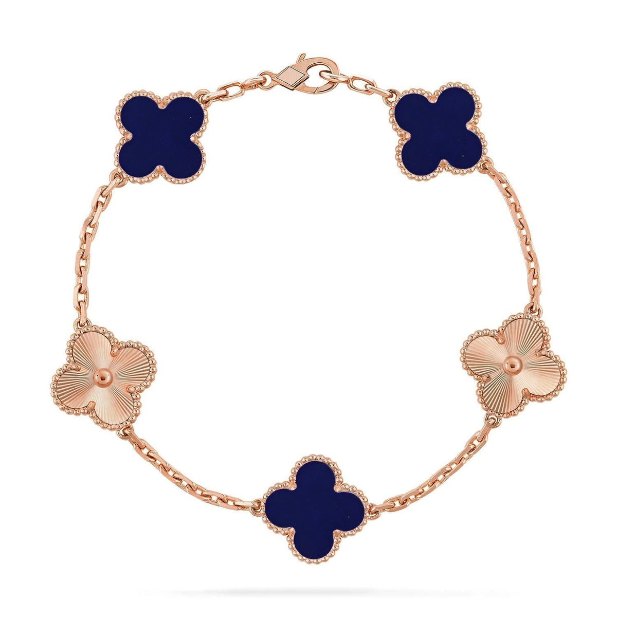 [Renovia Jewelry]CLOVER 5 MOTIF LAPIS LAZULI BRACELET COLLECTION