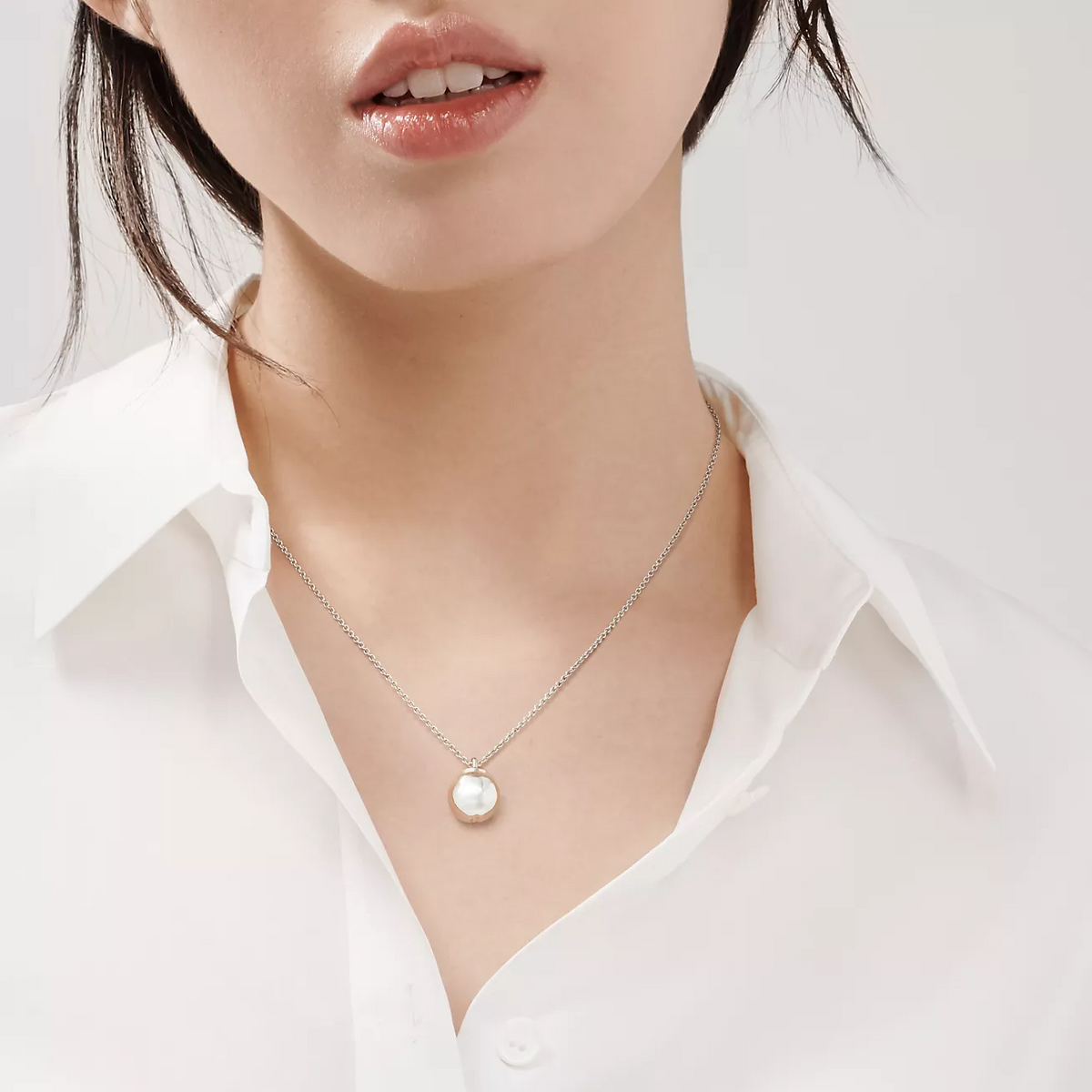 [Renovia Jewelry]BALL PENDANT 12.75MM NECKLACE