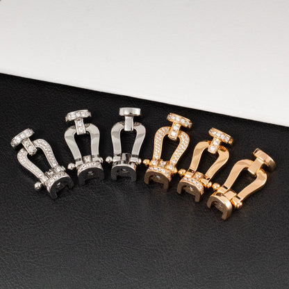 [Renovia Jewelry]FORCE LARGE HORSESHOE FULL DIAMOND BRACELET ROSE GOLD