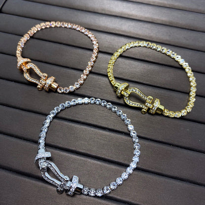 [Renovia Jewelry]FORCE  HORSESHOE  DIAMOND TENNIS BRACELET