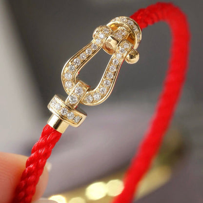 [Renovia Jewelry]FORCE LARGE HORSESHOE FULL DIAMOND BRACELET GOLD