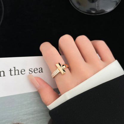 [Renovia Jewelry]T WIDE DIAMOND RING