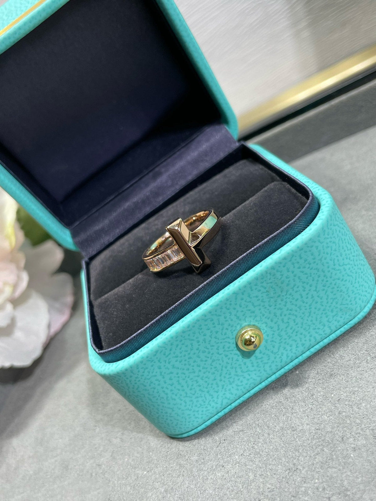 [Renovia Jewelry]T1 WIDE 4.5MM DIAMOND RING
