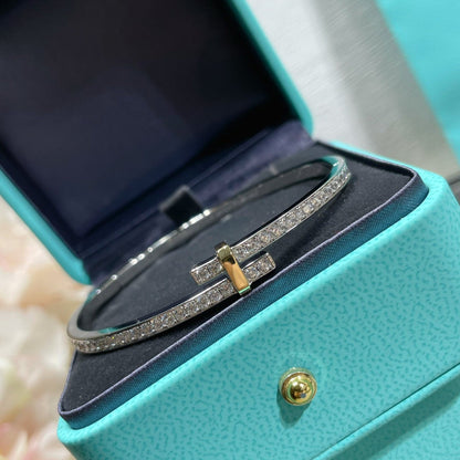 [Renovia Jewelry]EDGE DIAMOND GOLD SILVER BRACELET